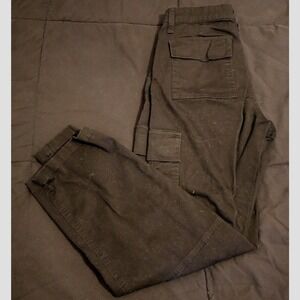 Dickies Mens Black Cargo Pants Workwear Utility Style Size 27